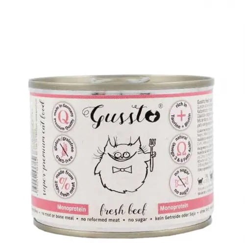 GUSSTO CAT - Świeża wołowina 200g