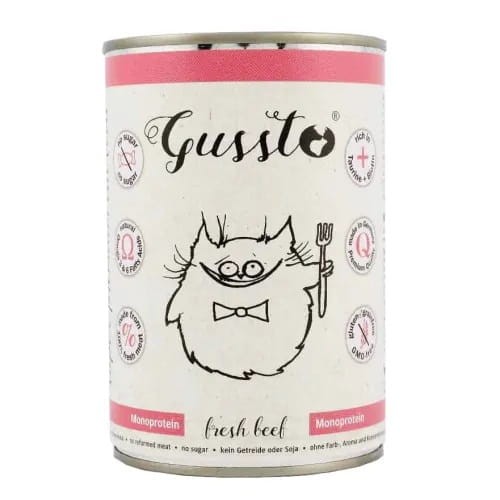GUSSTO CAT - Świeża wołowina 400g