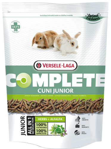 VERSELE LAGA Complete Cuni Junior ekstrudat dla młodych królików miniaturowych, 500g