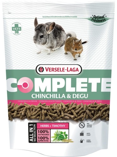 VERSELE LAGA Complete Chinchilla & Degu ekstrudat dla szynszyli i koszatniczek, 500g