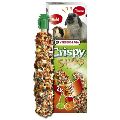 VERSELE LAGA Crispy Sticks dla królika i świnki kolby owocowe, 2 szt