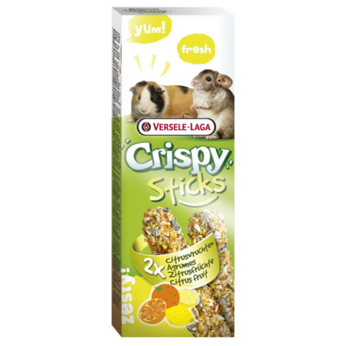 VERSELE LAGA Crispy Sticks dla świnki i szynszyli kolby owoce cytrusowe, 2 szt