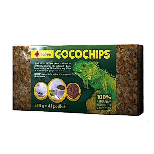 TROPICAL COCOCHIPS Naturalna kokosowa podściółka 500g