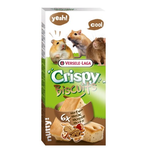 VERSELE LAGA Crispy Biscuit Nuts ciasteczka orzechowe dla gryzoni, 6 szt