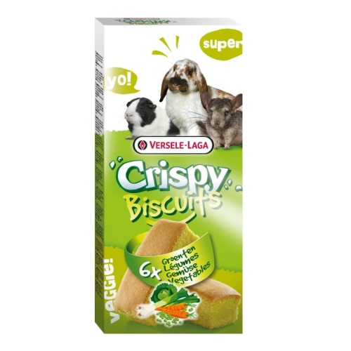 VERSELE LAGA Crispy Biscuit Vegetables ciasteczka warzywne dla gryzoni, 6 szt