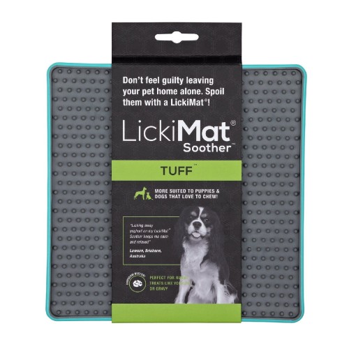 LICKIMAT SOOTHER DELUXE / TUFF (jeżyk-twarda) turkusowa