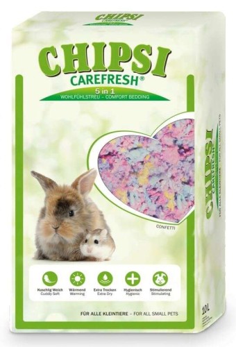 CHIPSI CAREFRESH CONFETTI Kolorowe podłoże celulozowe 10l