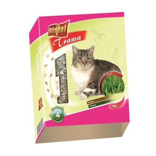 VITAPOL Trawa dla kota w pojemniku, 100 g
