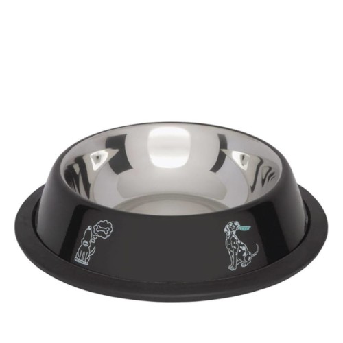 Barry King Miska na gumie, czarna z nadrukiem, 0,45 l