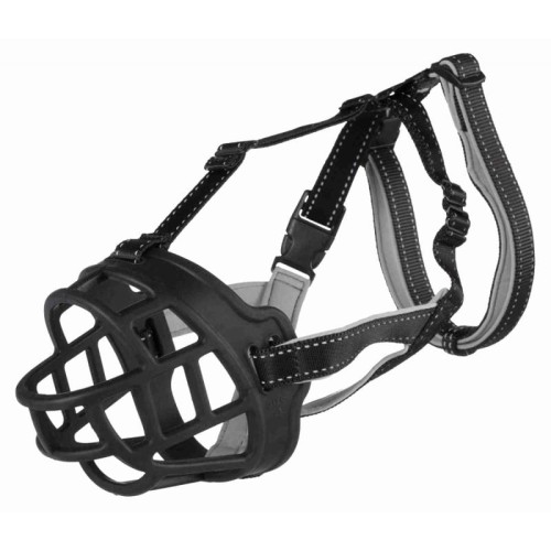 TRIXIE Silikonowy Kaganiec Muzzle Flex XL, czarny