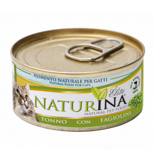 NATURINA Elite Filet z tuńczyka z zieloną fasolką, 70g