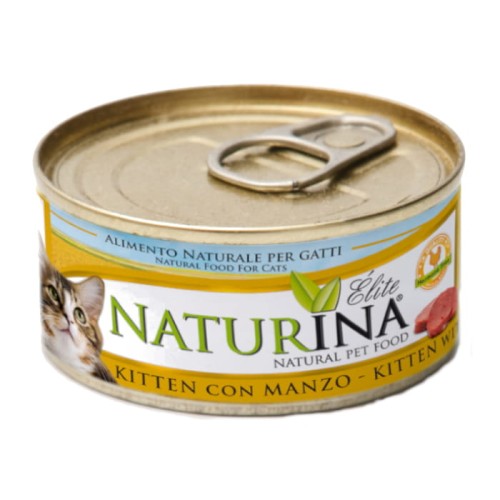 NATURINA Elite Kitten Filet z kurczaka z jajkiem i wołowiną, 70g