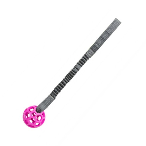 TRIXIE Zabawka do przeciągania z piłką i amortyzatorem Bungee Tugger, 48 cm