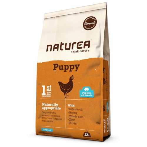NATUREA Elements Puppy sucha karma dla szczeniąt, Mono Kurczak 12 kg