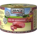 MAC'S Kitten Cielęcina i kurze serca - Mokra karma dla kociąt, 200 g - Zdjęcie 2