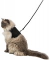 TRIXIE Szelki dla kota ze smyczą, XL 36–54 cm, 1,20 m, czarne - Zdjęcie 2