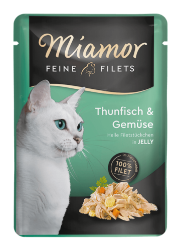 MIAMOR Feine Filets - Filety z tuńczyka z warzywami, 100g
