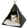 TRIXIE Fiilcowe legowisko TIPI dla psa i kota, antracyt, 55 X 65 X 55 cm - Zdjęcie 2