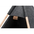TRIXIE Fiilcowe legowisko TIPI dla psa i kota, antracyt, 55 X 65 X 55 cm - Zdjęcie 7