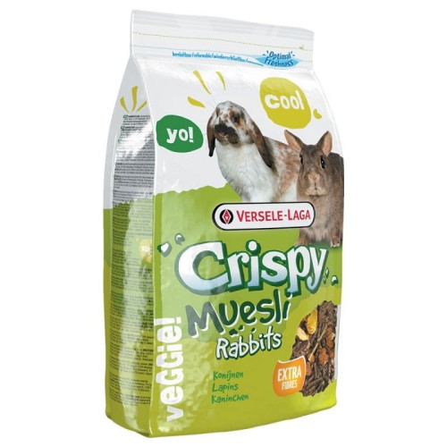 VERSELE LAGA Crispy MUESLI Rabbits chrupiąca mieszanka dla królików miniaturowych, 1 kg