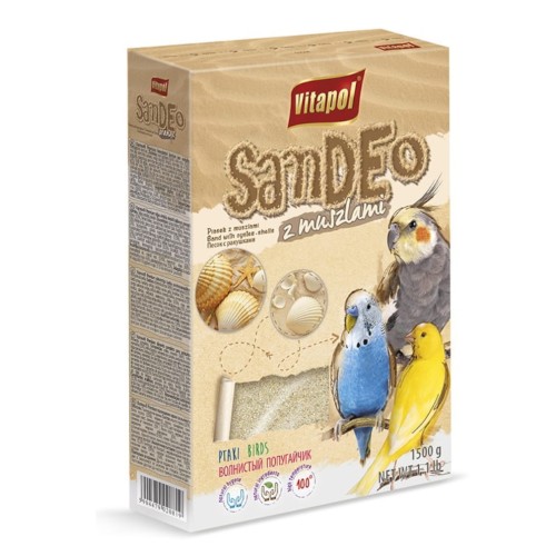 VITAPOL Piasek dla ptaków z muszlami 1,5 kg