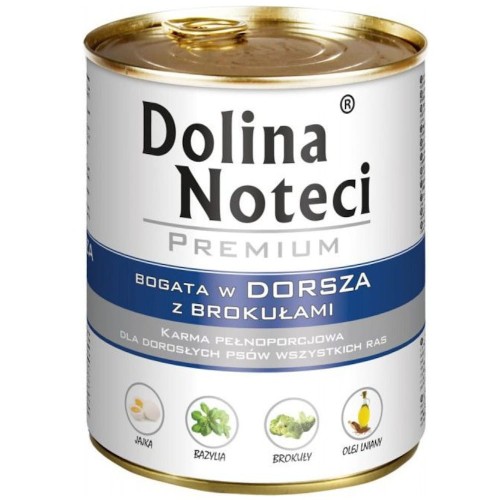 DOLINA NOTECI Mokra karma dla psa / Dorsz i brokuły 800 g