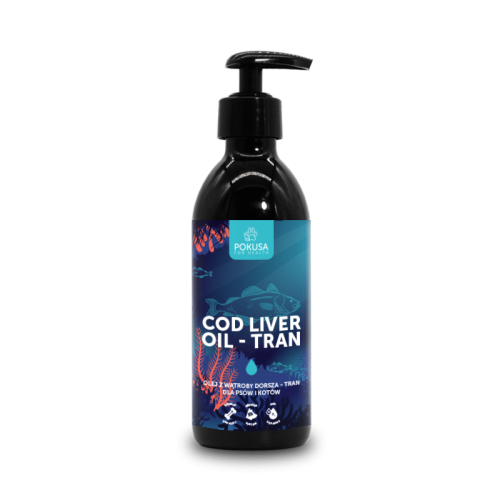 POKUSA Cod Liver Oil-Tran / Olej z wątroby dorsza, 250 ml