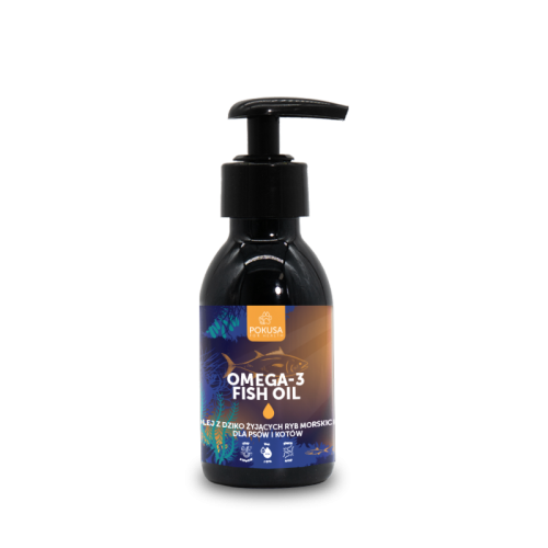 POKUSA Omega-3 Fish Oil / Olej z dziko żyjących ryb morskich, 100 ml