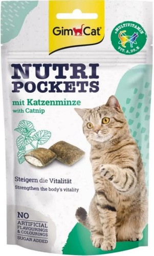 GIMCAT Nutri Pockets Kocimiętka z witaminami, 60 g
