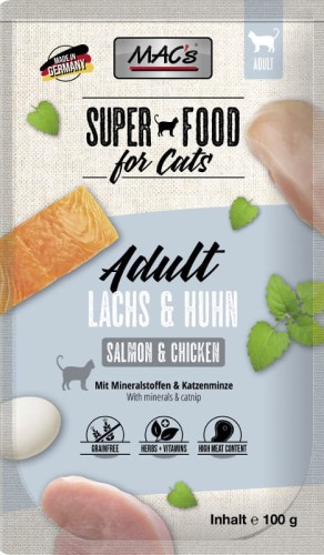 MAC'S Cat Łosoś i drób - Saszetka dla kota, 100g