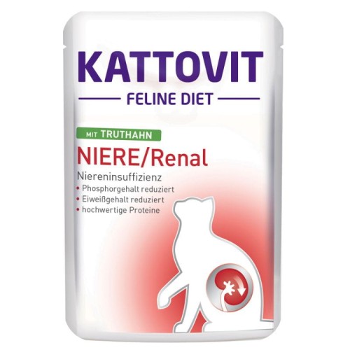 KATTOVIT Feline Diet Renal Indyk, 85 g