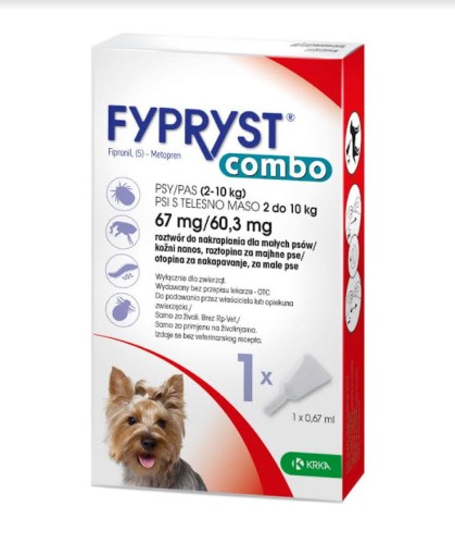FYPRYST COMBO krople na pchły i kleszcze dla psa, 67 mg / 60,3 mg