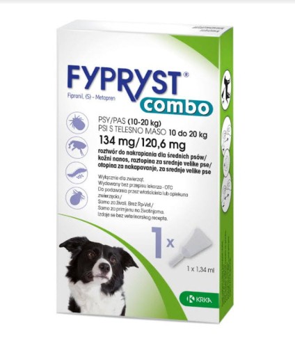 FYPRYST COMBO krople na pchły i kleszcze dla psa, 134 mg / 120,6 mg