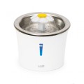 CATIT fontanna dla kota i małego psa z miską ze stali nierdzewnej Flower Fountain Steel Top - Zdjęcie 1