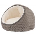 TRIXIE Legowisko zamknięte Livia, ciemnoszare / kremowe, 45 × 33 cm - Zdjęcie 1
