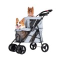 IBIYAYA Wózek transportowy Pet Bus, szary - Zdjęcie 1