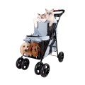 IBIYAYA Wózek transportowy Pet Bus, szary - Zdjęcie 6