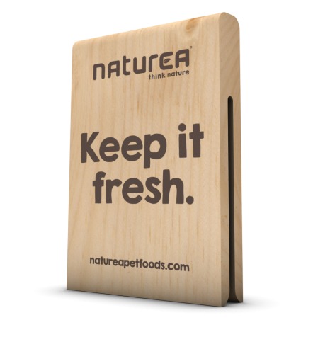 NATUREA Drewniany klips do zamykania karmy
