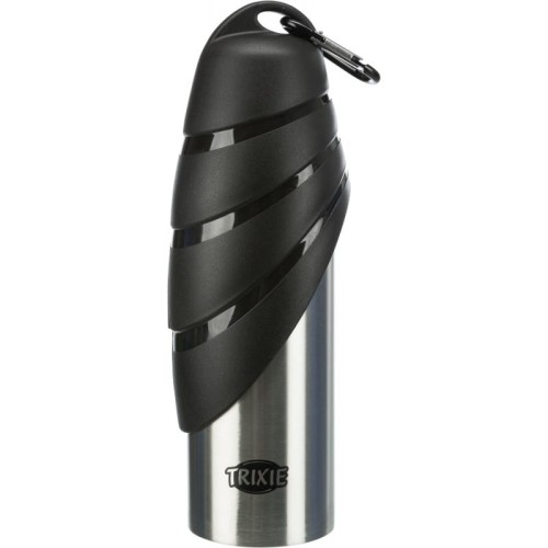 TRIXIE Butelka metalowa turystyczna dla psa z miską, 750 ml