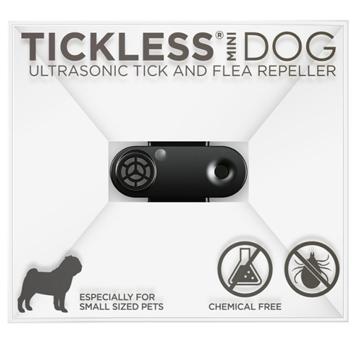 TICKLESS Ultradźwiękowa ochrona przed kleszczami i pcheł dla psów Mini Dog, Black