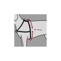 TRIXIE Szelki Lead'n'Walk Soft S–M: 45–70 cm/25 mm, czarne - Zdjęcie 3
