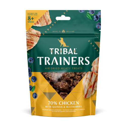 Tribal Air Dried Kurczak z jagodami, treningowy suszony przysmak dla psa, 80g