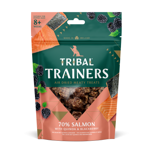 Tribal Air Dried Łosoś z jeżynami, treningowy suszony przysmak dla psa, 80g