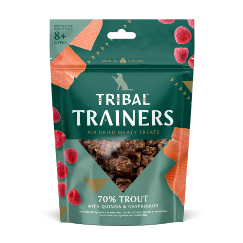 Tribal Air Dried Pstrąg z maliną, treningowy suszony przysmak dla psa, 80g