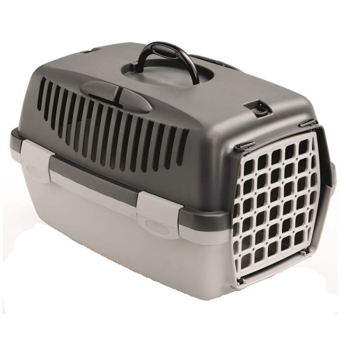 ZOLUX Transporter GULLIVER 1 z plastikowymi drzwiczkami jasnoszary/ciemnoszary