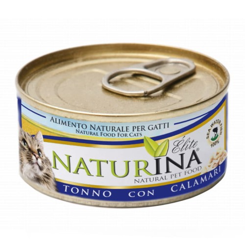 NATURINA Elite Filet z tuńczyka z kalmarami, 70g