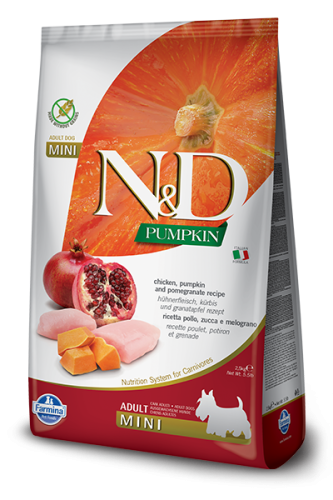 FARMINA N&D Dog mini Pumpkin CHICKEN & POMEGRANATE Kurczak z granatem 2,5 kg